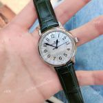 Copy Jaeger-LeCoultre Rendez-Vous Date 33mm Watch Green leather Strap